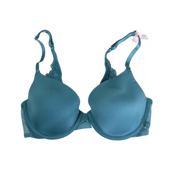 Victoria’s Secret Sexy Tee Lace Back Demi Bra | French Sage Green - 32D - Picture 4 of 6